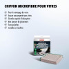Chiffons en microfibres - Spécial vitres - Très absorbant - Non pelucheux - 3 pièces - Sonax