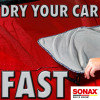 Chiffon - Microfibre - Extrêmement absorbante - Pour le séchage - Carrosserie - Sonax