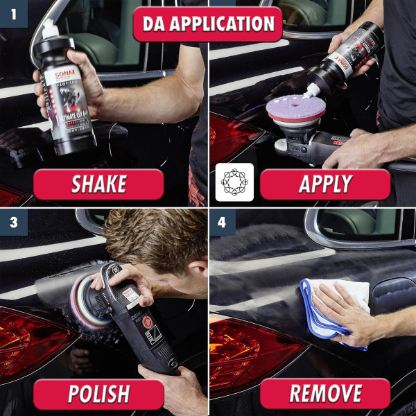 Polish - Cire de polissage - Ultra abrasif - Carrosserie de voiture - Sonax - Ultra Cut - 6+3