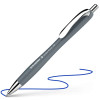 Stylo à bille - Encre bleue - Pointe large - Corps gris bleu - Rétractable - Schneider Slider Rave