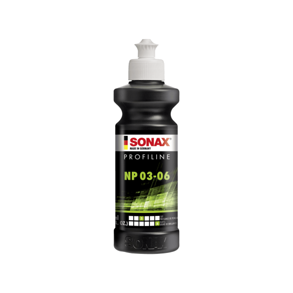 photo-Polish - Sonax - Profiline NP03-06 - Pour polissage machine - Pouvoir abrasif moyen - 1L