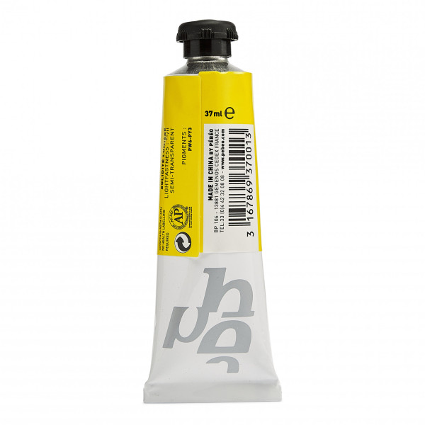 Tube de peinture à l'huile - Fine - Jaune cadmium citron - 01 - 37ml - Pébéo Studio XL