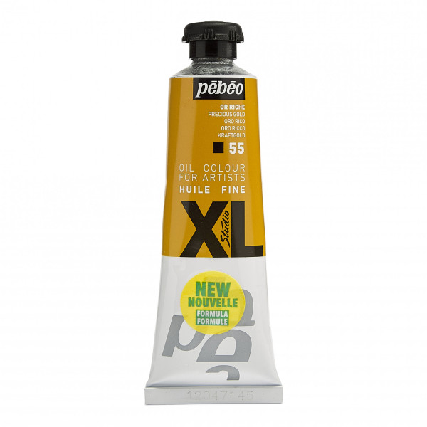 photo-Tube de peinture à l'huile - Fine - Or riche - 55 - 37ml - Pébéo Studio XL