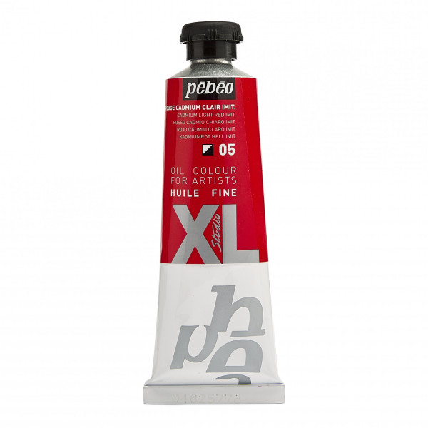 photo-Tube de peinture à l'huile - Fine - Rouge cadmium clair - 05 - 37ml - Pébéo Studio XL