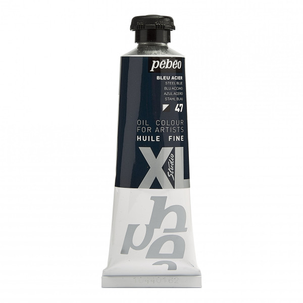 photo-Tube de peinture à l'huile - Fine - Bleu acier - 47 - 37ml - Pébéo Studio XL