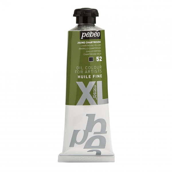 photo-Tube de peinture à l'huile - Fine - Jaune chartreuse - 52 - 37ml - Pébéo Studio XL