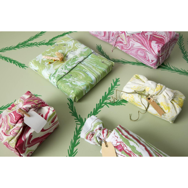Peinture à effet marbré - Sienne - Supports clairs - Tissu, papier, plâtre - Pébéo - Marbling