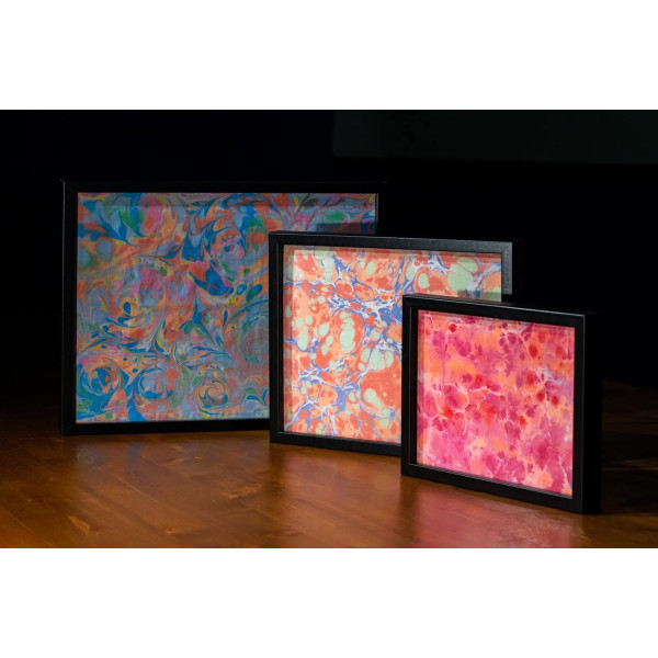 Peinture à effet marbré - Sienne - Supports clairs - Tissu, papier, plâtre - Pébéo - Marbling