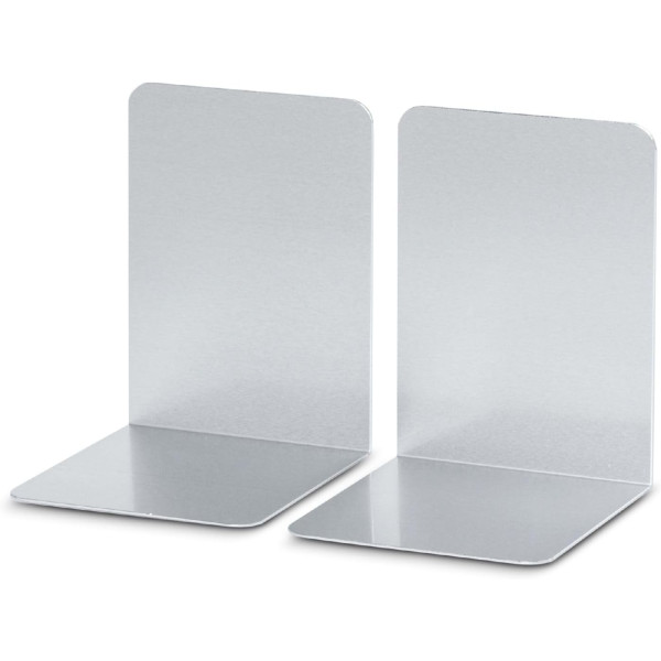photo-Serre-livres - Aluminium - 2 pièces - 12x12x17,5cm - Pour étagères, bibliothèque