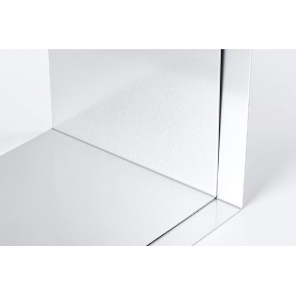 Serre-livres - Aluminium - 2 pièces - 12x12x17,5cm - Pour étagères, bibliothèque