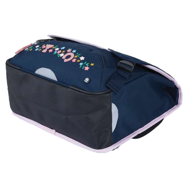 Cartable - 2 compartiments - Licorne - Bleu marine - Primaire - 38x16x34cm