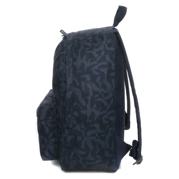 Sac à dos - 1 compartiment - Bleu motif camo - Bonobo - Primaire - Collège - 43cm