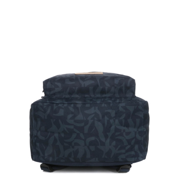 Sac à dos - 1 compartiment - Bleu motif camo - Bonobo - Primaire - Collège - 43cm