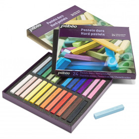Pastels - Durs - Boîte de 24 couleurs - Dessin, esquisse - Pébéo