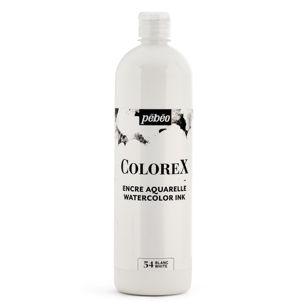 photo-Encre aquarelle - Blanc - Pébéo - Colorex - Calligraphie, dessin - 1L