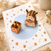 photo-Carte pop-up - Anniversaire - Vœux - Petit chien mignon - 12x17cm - Avec enveloppe
