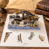 photo-Carte pop-up - Anniversaire - Vœux - Véhicules anciens - 12x17cm - Avec enveloppe
