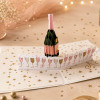 photo-Carte pop-up - Anniversaire - Vœux - Bouteille de champagne - 12x17cm - Avec enveloppe