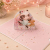 photo-Carte 3D pop-up - Anniversaire - Vœux - Panda danseuse - 12x17cm - Avec enveloppe