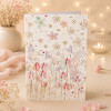 Carte 3D pop-up - Anniversaire - Vœux - Fleurs et papillons - 12x17cm - Avec enveloppe