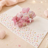 Carte 3D pop-up - Anniversaire - Vœux - Licornes et cœurs - 12x17cm - Avec enveloppe