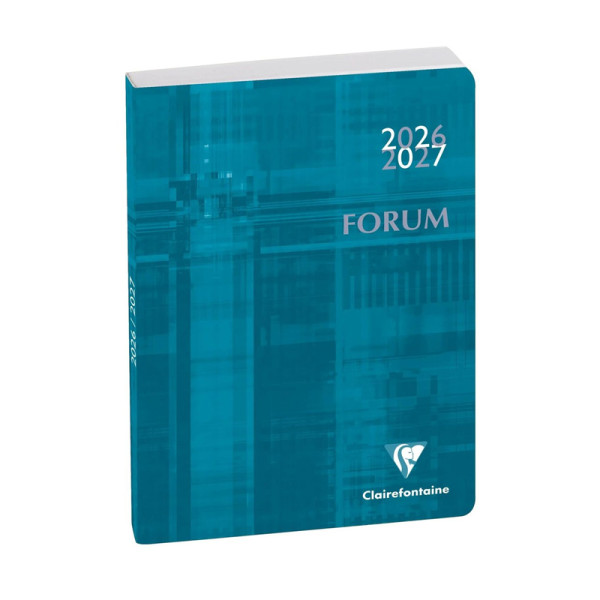 photo-Agenda - 2026/2027 - Scolaire - Turquoise - 1page par jour - Septembre à septembre - Forum Metric