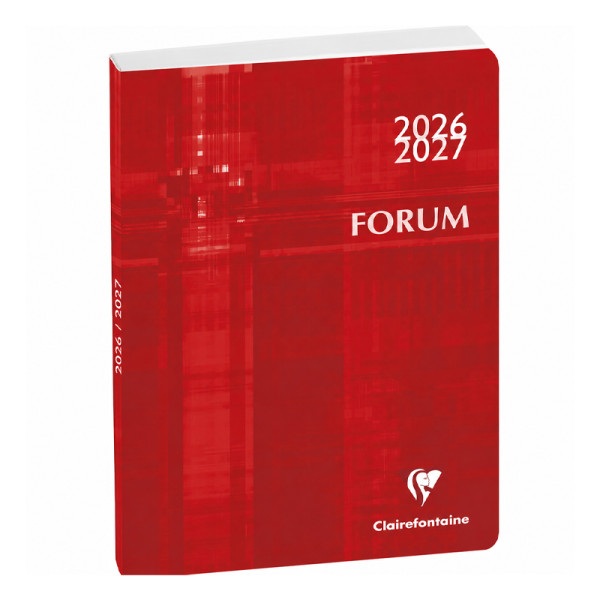 photo-Agenda - 2026/2027 - Scolaire - Rouge - 1page par jour - Septembre à septembre - Forum Metric