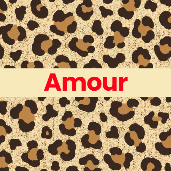 Chaussettes - Femme - Motif léopard avec paillettes - Amour - Taille 36/42 - Humour - Cadeau