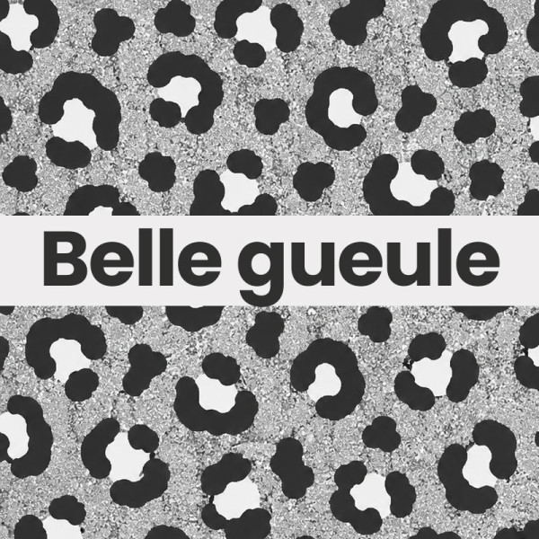 Chaussettes - Femme - Motif léopard avec paillettes - Belle gueule - Taille 36/42 - Humour - Cadeau