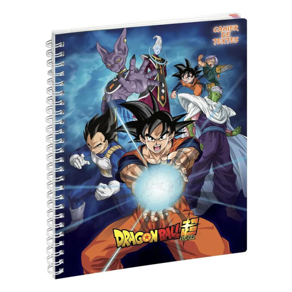photo-Cahier de textes - Spirale - 17x22cm - Dragon Ball Z - Scolaire - Pratique - Exacompta