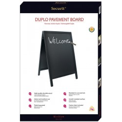 Panneau Trottoir Woody Duplo 85 X 55 Cm - Securit | Surdiscount