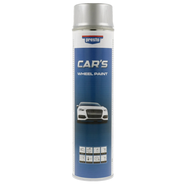 photo-Bombe de peinture - Argent - Jantes - Base nitro combiné - Séchage rapide - Car's - 600ml