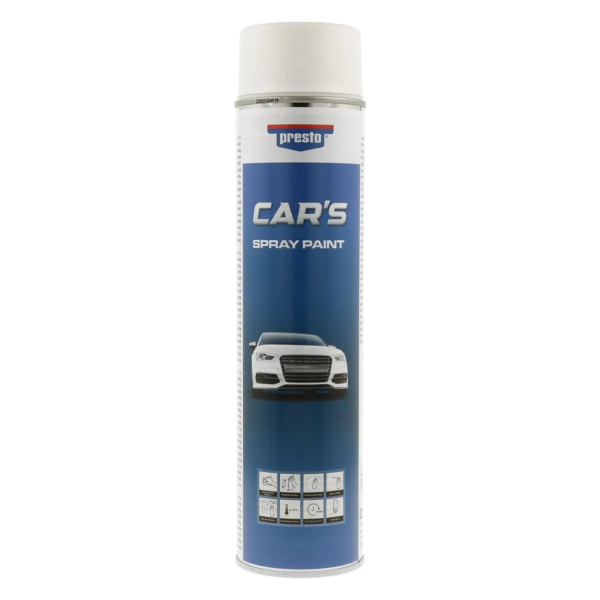 photo-Bombe de peinture - Blanc - RAL 9010 - Mat - Carrosserie - Car's - 600ml