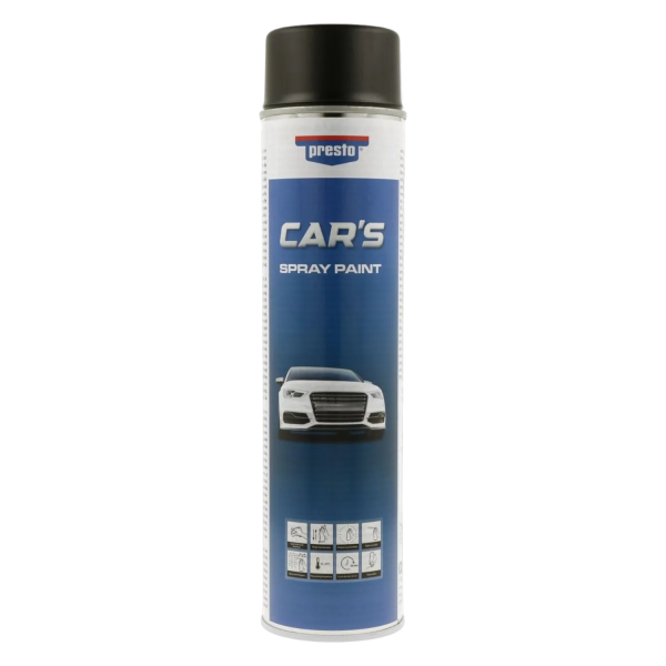 photo-Bombe de peinture - Noir - RAL 9005 - Mat - Carrosserie - Car's - 600ml