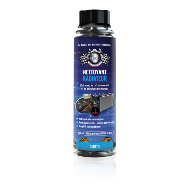 photo-Nettoyant radiateur - Système de refroidissement - Moteur essence/diesel - ERC - 250ml