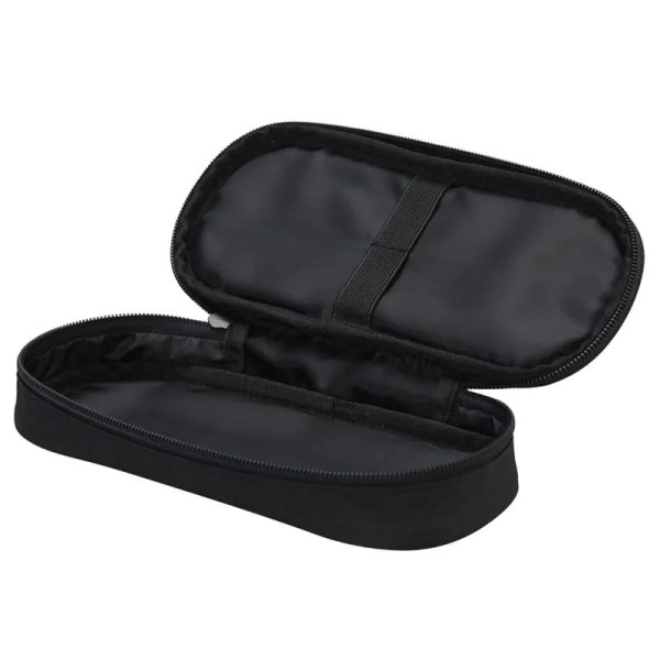 photo-Trousse - Plumier - Noir - 1 compartiment - Fermeture zip - 23x10x5cm - Scolaire