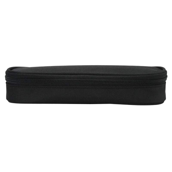 Trousse - Plumier - Noir - 1 compartiment - Fermeture zip - 23x10x5cm - Scolaire