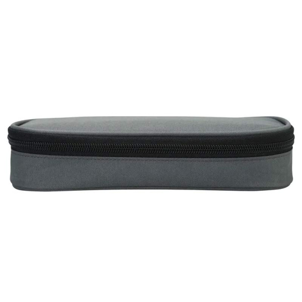 Trousse - Plumier - Gris - 1 compartiment - Fermeture zip - 23x10x5cm - Scolaire