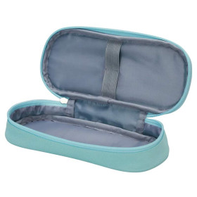 photo-Trousse - Plumier - Bleu clair - 1 compartiment - Fermeture zip - 23x10x5cm - Scolaire