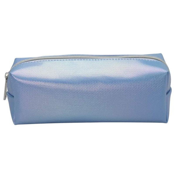 photo-Trousse - Bleu brillant - 1 compartiment - 22x7x7cm - Fermeture zip - Scolaire