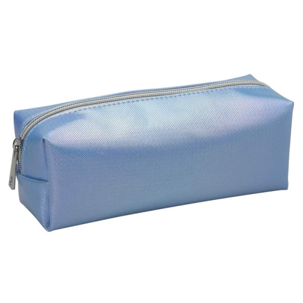Trousse - Bleu brillant - 1 compartiment - 22x7x7cm - Fermeture zip - Scolaire