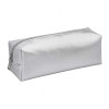photo-Trousse - Argent brillant - 1 compartiment - 22x7x7cm - Fermeture zip - Scolaire