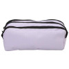 photo-Trousse - Mauve - 3 compartiments - Fermeture zip - 23x11x9cm - Scolaire