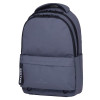 photo-Sac à dos - Gris - 2 compartiments + poches zippées - Dos matelassé - Collège - Lycée - Walker