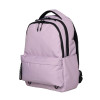 photo-Sac à dos - Rose- 2 compartiments + poches zippées - Dos matelassé - Collège - Lycée - Walker