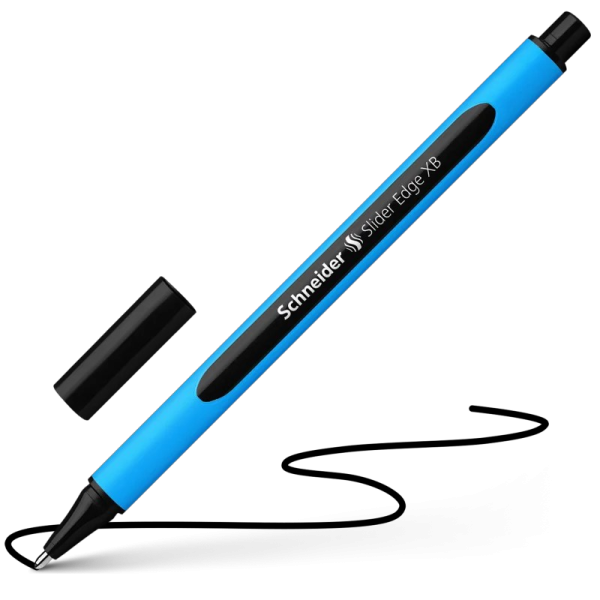 photo-Stylo à bille - Noir - Mine extra-large - Corps triangulaire - Schneider - Slider Edge