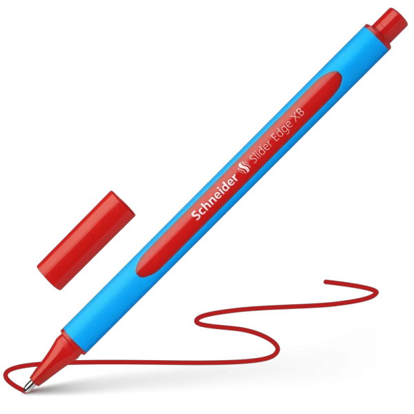 photo-Stylo à bille - Rouge - Mine extra-large - Corps triangulaire - Schneider - Slider Edge
