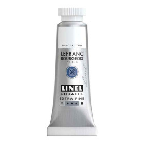photo-Gouache - Extra-fine - Blanc de Titane - 08 - Lefranc Bourgeois - Linel - 14ml