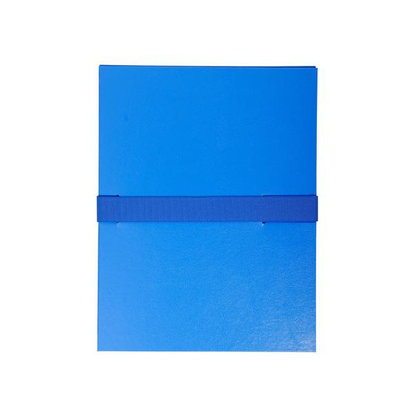 Chemise à dos - Extensible - Bleu - Sangle à scratch - Jusqu'à 13cm - Classement - Exacompta
