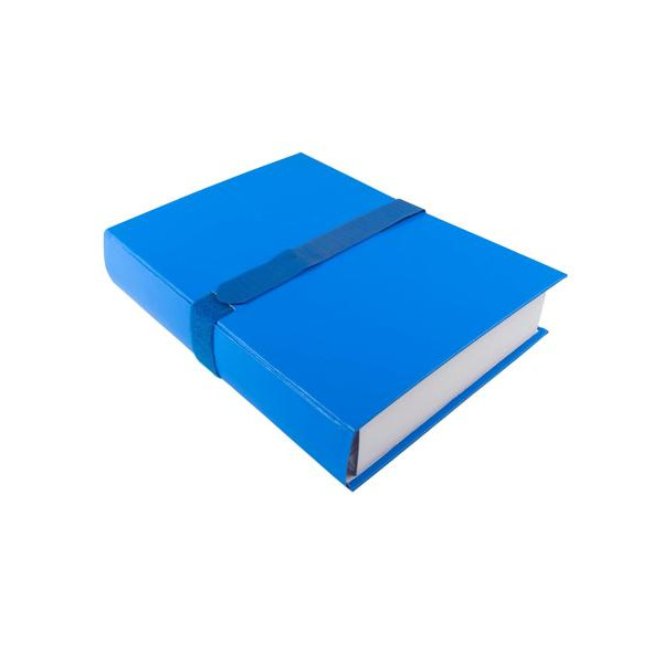 photo-Chemise à dos - Extensible - Bleu - Sangle à scratch - Jusqu'à 13cm - Classement - Exacompta
